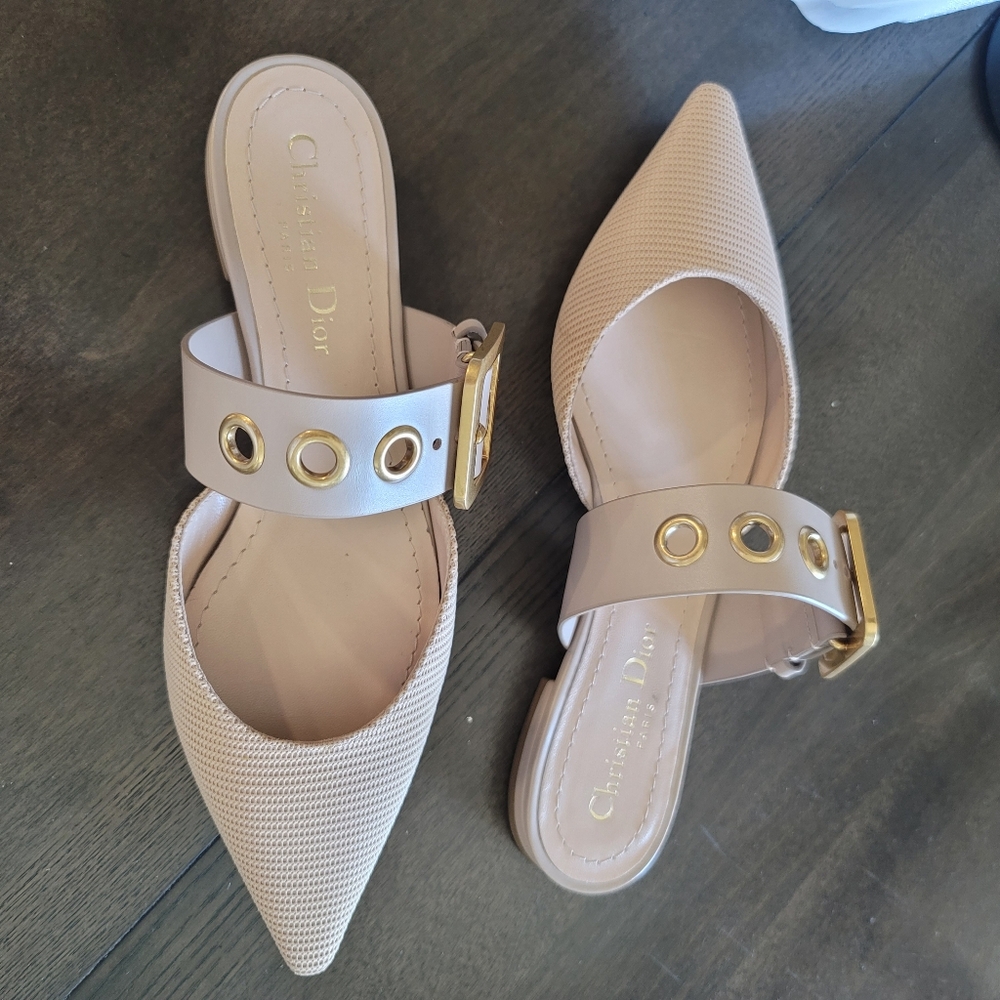 DIOR D-Dior Buckle Mules - Picture 2 of 13